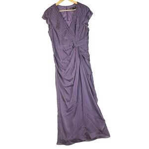 Adrianna Papell for E! Live From The Red Carpet Purple Pleated Gown Dress 14